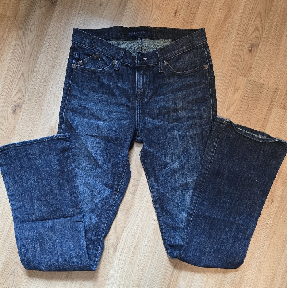 Dark Blue Denim Jeans